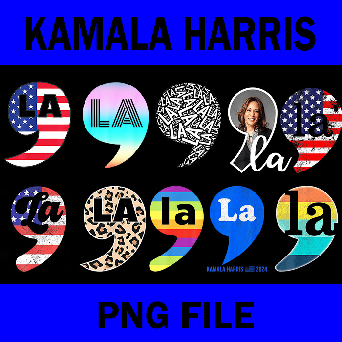 Comma La Kamala Harris 2024 PNG, Comma La PNG, Comma La Kamala Harris PNG