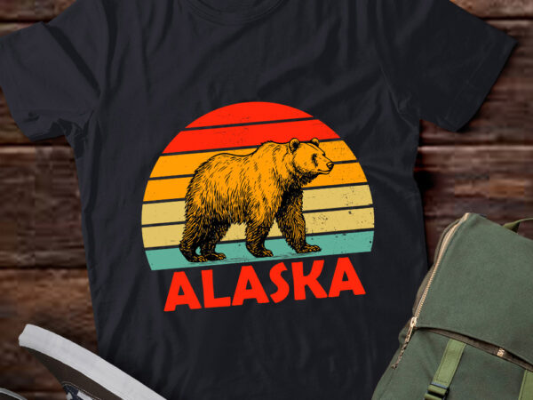 Alaska bear retro polar bear lover vintage animal lover gift lts-d t shirt vector