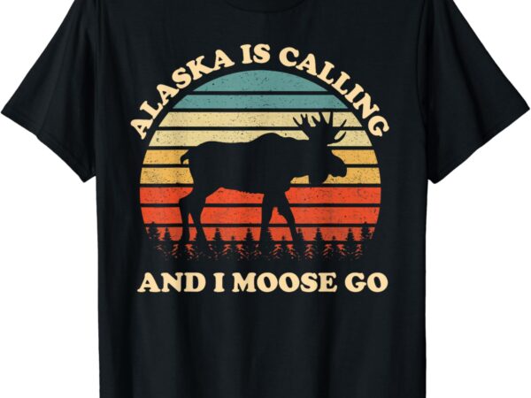 Alaska moose tourist travel funny t-shirt