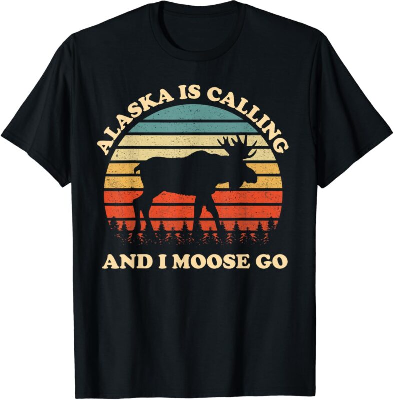 Alaska Moose Tourist Travel Funny T-Shirt