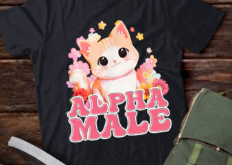 Alpha Male Funny Meme Cute Cat Love Cat Funny Cat lts-d t shirt vector