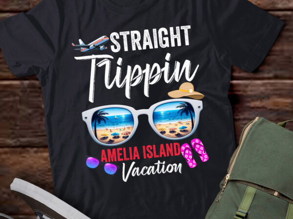 Lt-p7 straight trippin amelia island trip beach summer vacation t shirt vector graphic