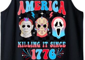 America Killing IT Since 1776 4th of July for Patriotic of Tank Top