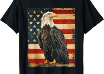 American Bald Eagle 4th Of July, USA Patriotic Eagle T-Shirt