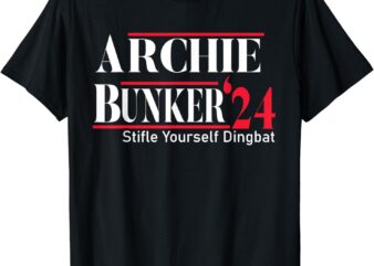 Archie Bunker 24. Stifle Yourself Dingbat T-shirt