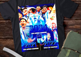 LT – Argentina, Messi Copa America 2024 Champion 2024 TShirt PNG FILE