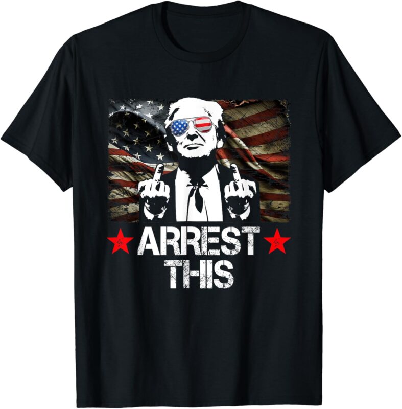 Arrest This Trump Fingers Pro Trump 2024 T-Shirt