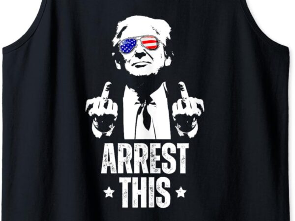 Arrest this trump fingers pro trump tank top t shirt vector