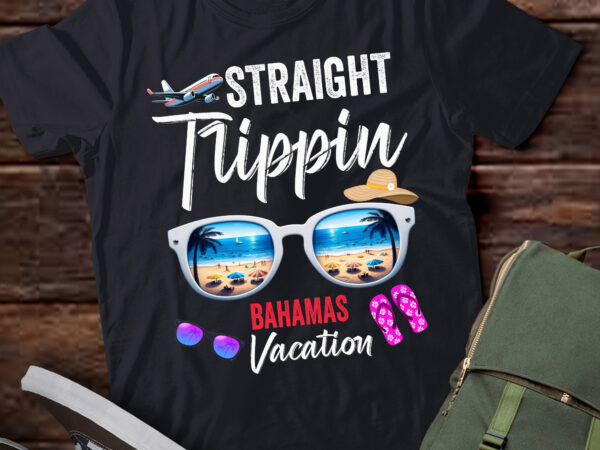 Lt-p7 straight trippin bahamas trip beach summer vacation t shirt vector graphic