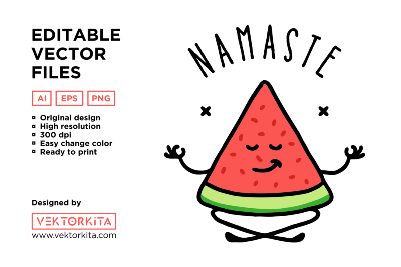 Namaste Watermelon Yoga