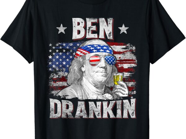 Ben drankin beer 4th of july funny patriotic usa t-shirt