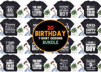 Birthday T-shirt Design Bundle