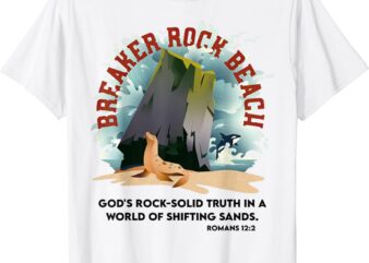 Breaker Rock Beach Gods Rock Solid Truth In A World VBS 2024 T-Shirt