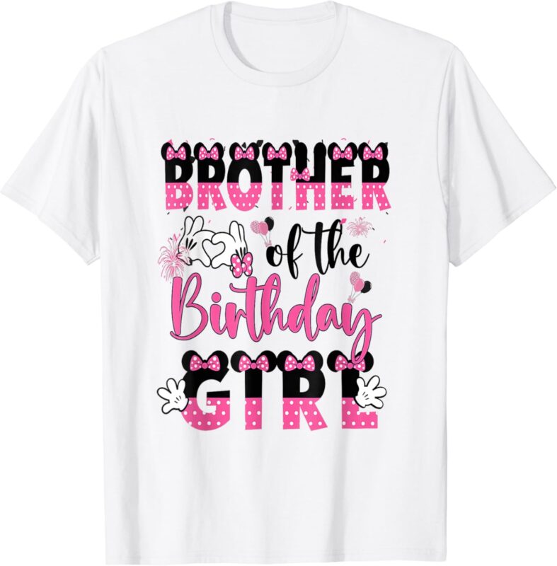 Brother Of The Birthday Girl Mouse Family Matching T-Shirt