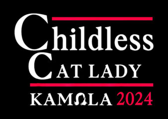 Childless cat lady 2024 png, kamala harris png