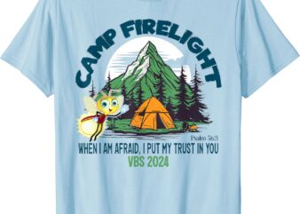 Camp Firelight VBS Camp Vacation Bible School Firework 2024 T-Shirt