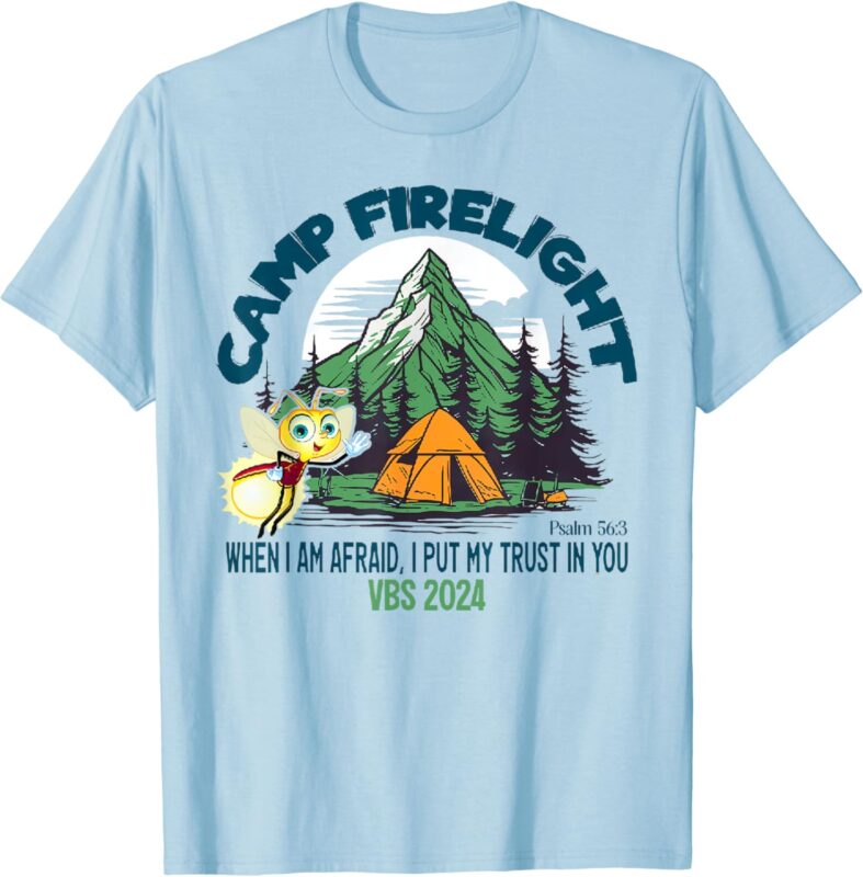 Camp Firelight VBS Camp Vacation Bible School Firework 2024 T-Shirt