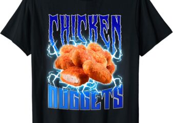 Chicken Nuggets Heavy Metal – Funny Chicken Nuggets Lover T-Shirt