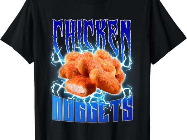 Chicken nuggets heavy metal – funny chicken nuggets lover t-shirt