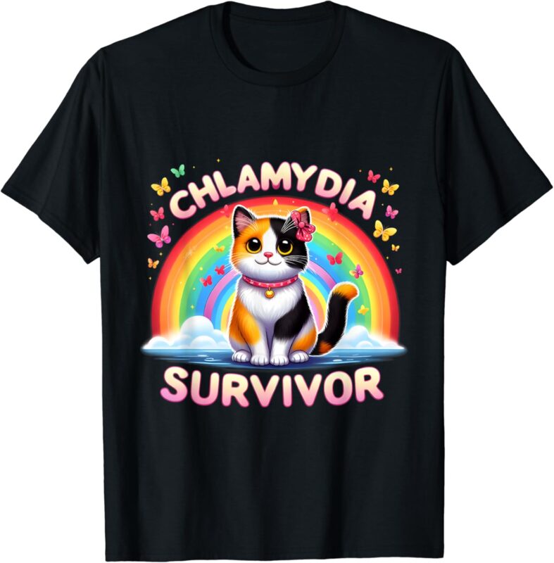 Chlamydia Survivor Sarcastic Ironic Y2K Inappropriate Tee T-Shirt