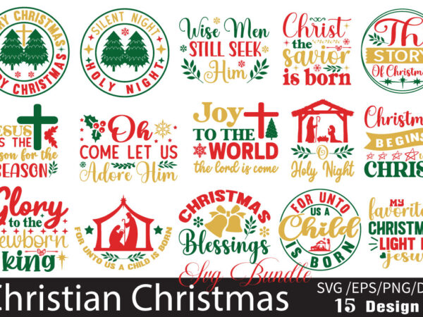 Christian christmas t-shirt bundle christian christmas svg bundle