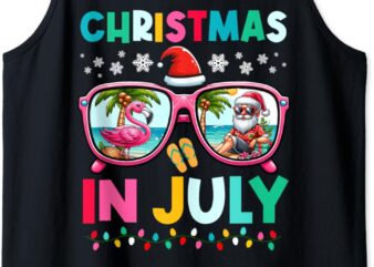 Christmas In July Funny Womens Christmas Summer Xmas Tank Top