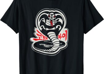 Cobra Kai Karate Dojo South Korea Snake Logo Sekai Taikai T-Shirt