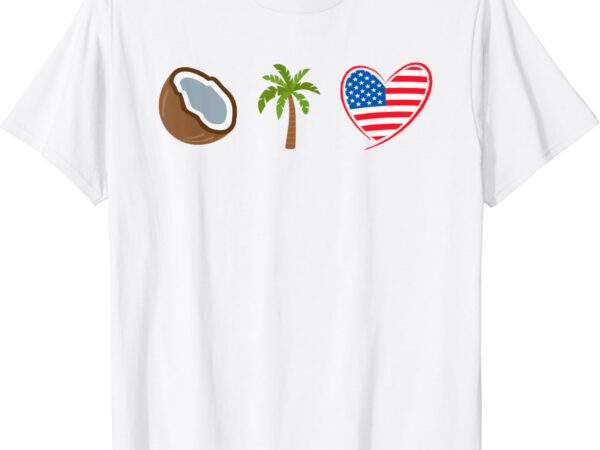 Coconut tree meme – patriotic kamala statement usa democrat t-shirt