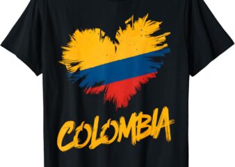 Colombia Heart Flag T-Shirt