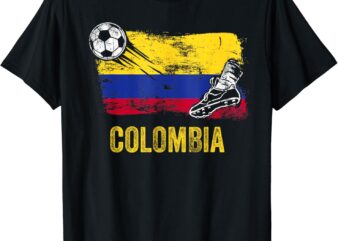 Colombia Soccer Jersey Fan Gallery Cheer Lady Mom Family T-Shirt