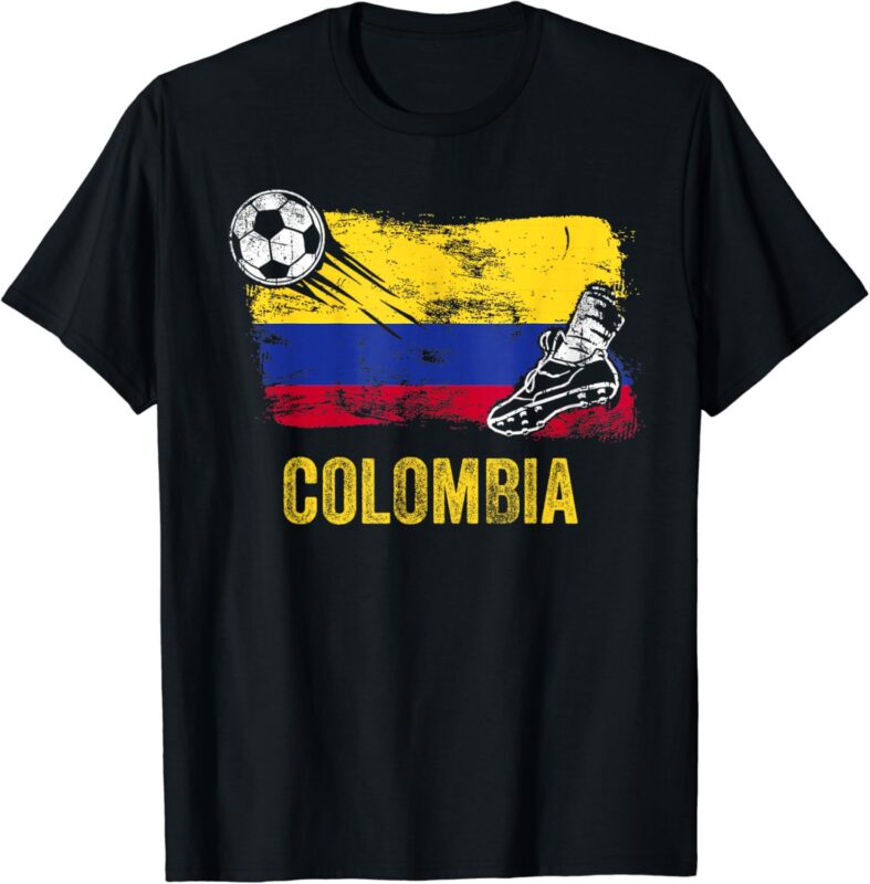 Colombia Soccer Jersey Fan Gallery Cheer Lady Mom Family T-Shirt