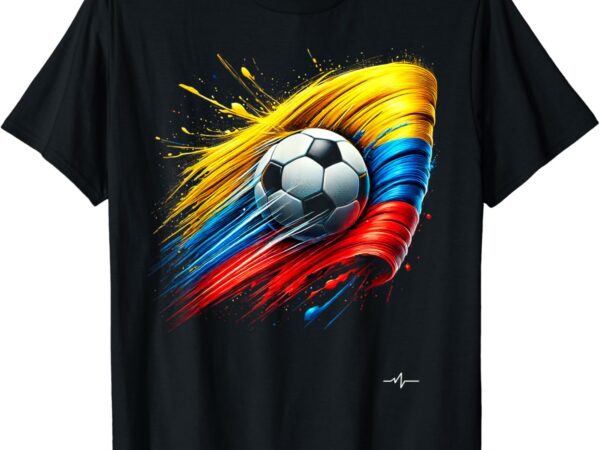 Colombian flag soccer apparel t-shirt