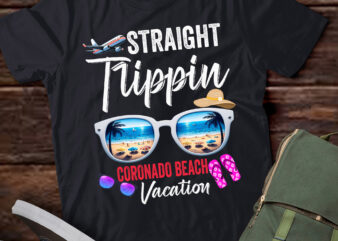 LT-P7 Straight Trippin Coronado Beach Trip Beach Summer Vacation t shirt vector graphic