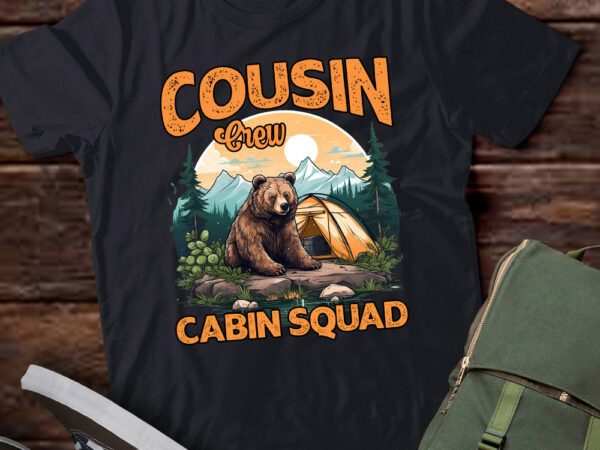 Cousin crew hiking cabin squad 2024 bear camping mountain lts-d t shirt vector file