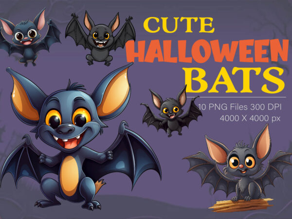 Cute halloween bats. tshirt sticker