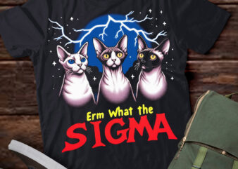 LT-P2.1 Funny Erm The Sigma Ironic Meme Quote Devon Rex Cats