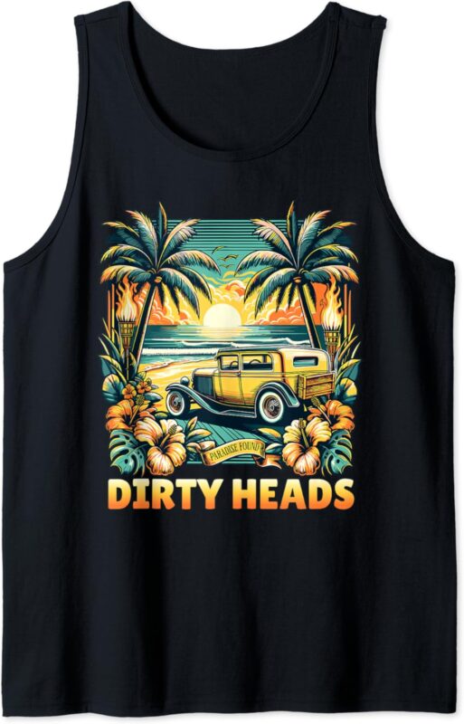 Dirty Heads Retro Beach T-Shirt Tank Top