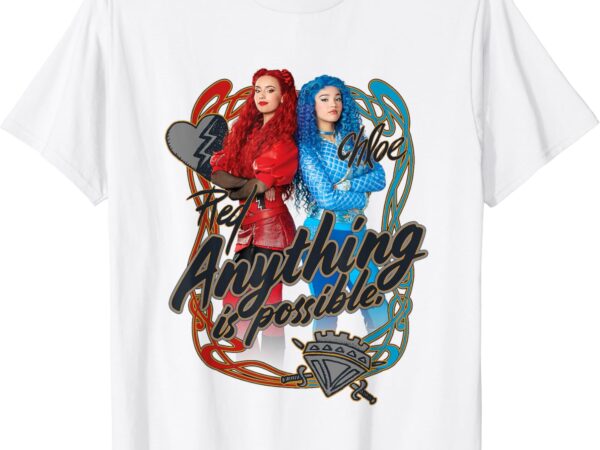 Disney descendants the rise of red anything is possible t-shirt