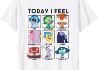 Disney Pixar Inside Out 2 Today I Feel… Emotions Panels T-Shirt