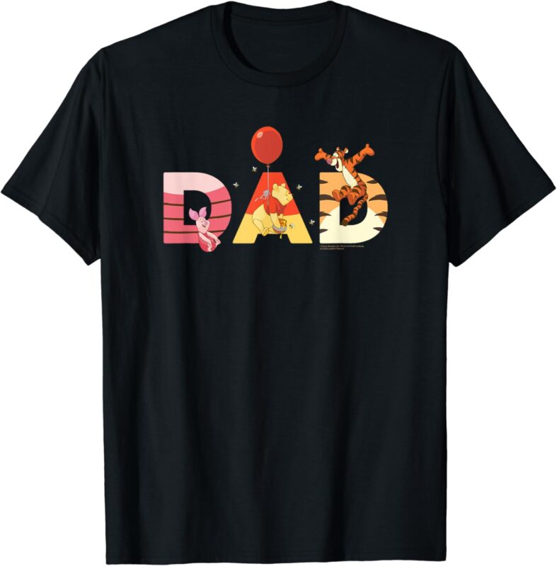 Disney Winnie the Pooh and Friends Dad Father’s Day Birthday T-Shirt