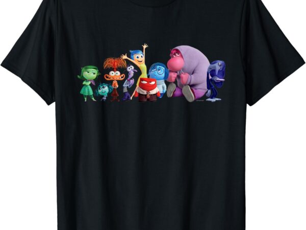 Disney and pixar’s inside out 2 emotions group all together t-shirt