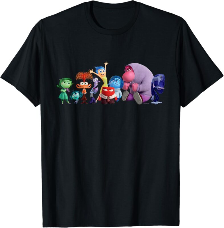 Disney and Pixar’s Inside Out 2 Emotions Group All Together T-Shirt