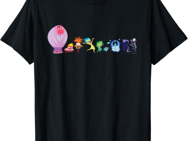 Disney and pixar’s inside out 2 emotions toony lineup t-shirt