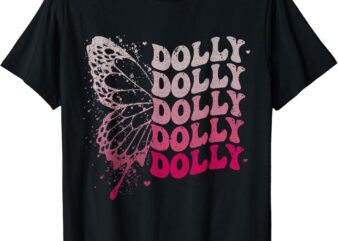Dolly Vintage Style 70s groovy Girl kids men women children T-Shirt