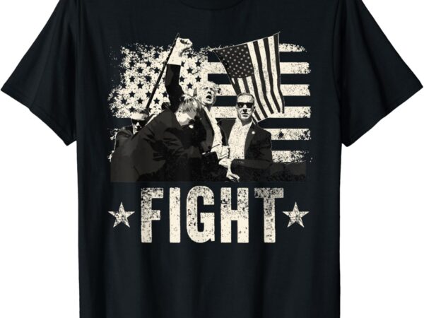 Donald trump 2024 fight fight fight donald trump fist pump t-shirt