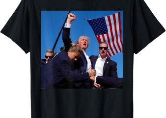 Donald Trump Fight Fist 2024 T-Shirt PNG FILE