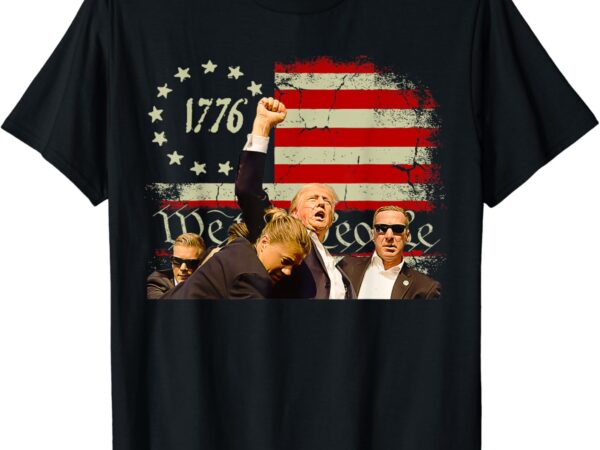 Donald trump pennsylvania rally, gifts, political apparel products t shirt vector illustration