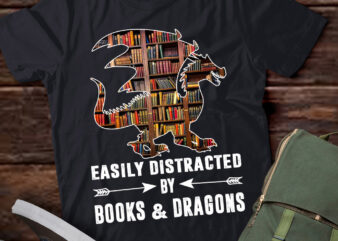 Easily Distracted By Books And Dragons Myth Dragon Lover lts-d