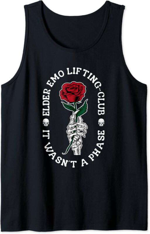 Elder Emo Lifting-Club It Wasn’t A Phase Funny Tank Top