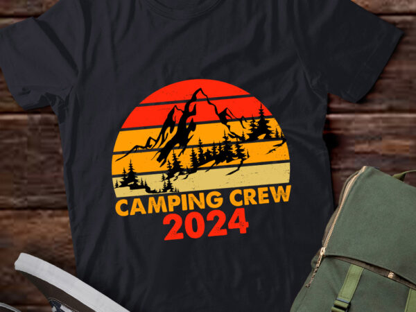 Family camping trip matching family camper camping crew 2024 lts-d t shirt graphic design